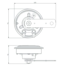 Corne de puissance de pièces d&#39;auto 12V / 6A